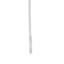 18ct White Natural Diamond Circle Pendant - 18" Chain included