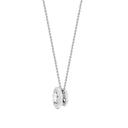 18ct Threaded Rub over set Natural Diamond Pendant