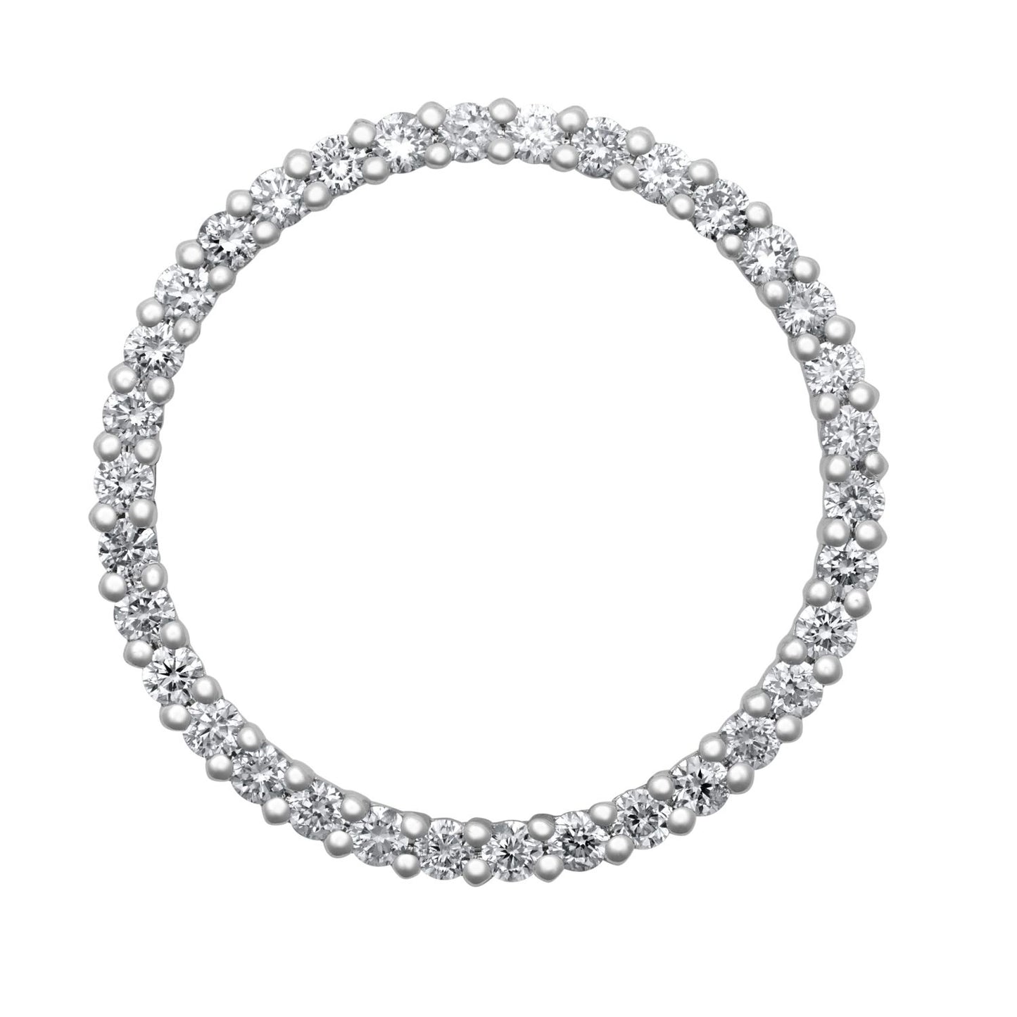 18ct White Gold Natural Diamond Pendant