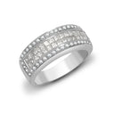 18ct White Gold Natural Diamond Ring