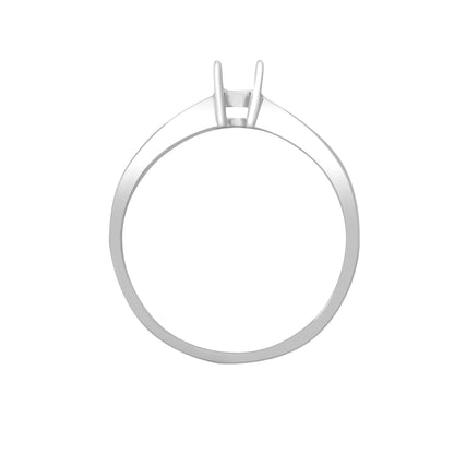18ct White Gold 0.28ct Natural Diamond Ring. Fits 0.25ct