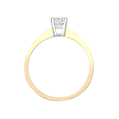 18ct Yellow Gold 1ct Solitaire Natural Diamond Ring