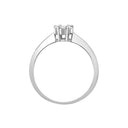 18ct White Gold Natural Diamond Ring