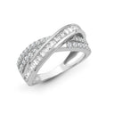 18ct White 1.14ct Round & Baguette Natural Diamond Ring