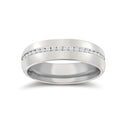 18W062-4() | 18ct White Gold RBC Court Natural Diamond Wedding Band Fully Set - - 50pts