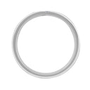 18ct Gold White Natural Diamond Rubover set Wedding Ring
