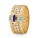 Ludo Bracelet in 18K Yellow Gold with Diamond Sapphire and Gemstones