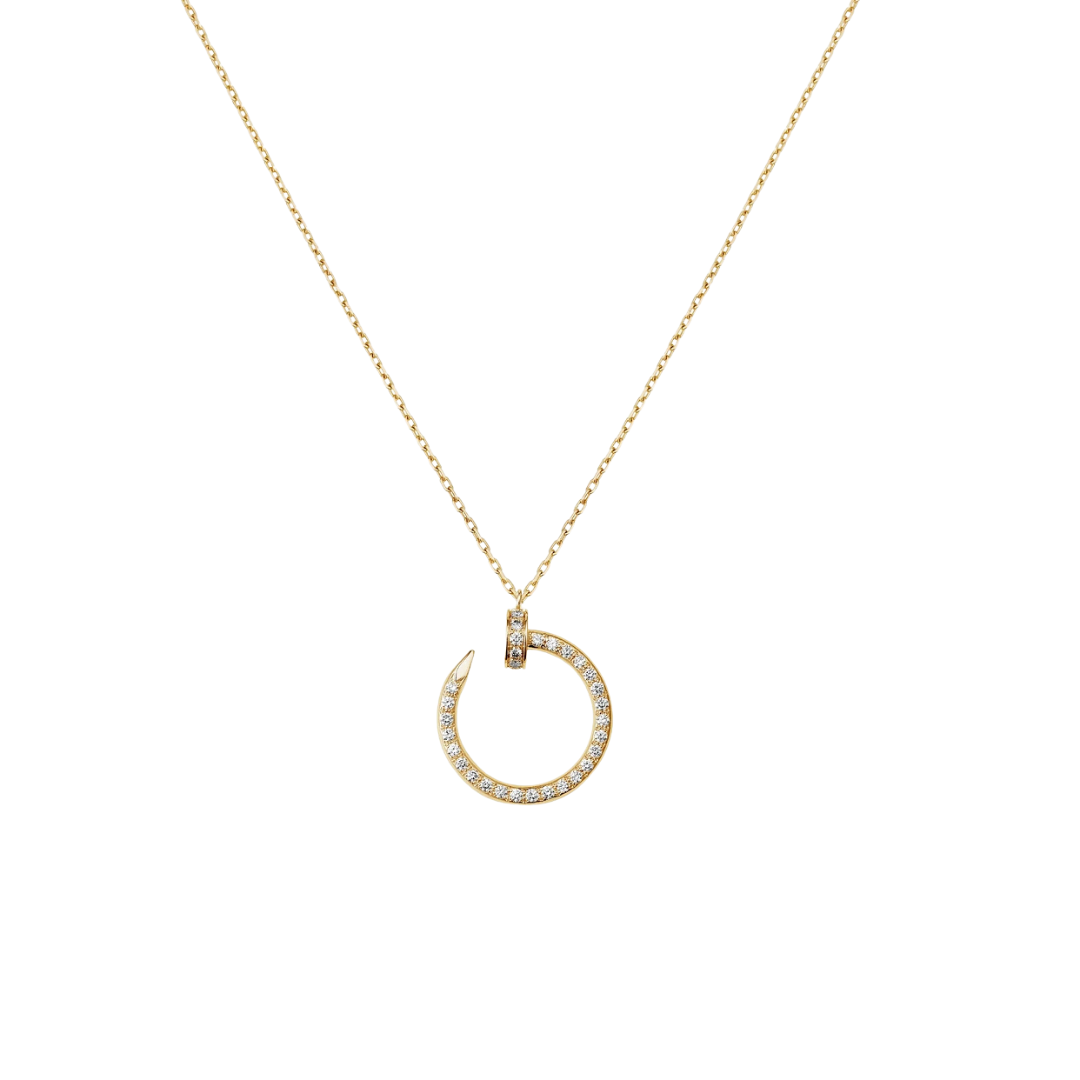 Juste Un Clou Pendant Paved Diamonds 18ct Gold
