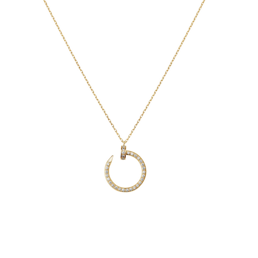 Juste Un Clou Pendant Paved Diamonds 18ct Gold
