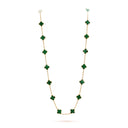 Belle Vante Necklace 20 Motifs Malachite 18K Yellow Gold