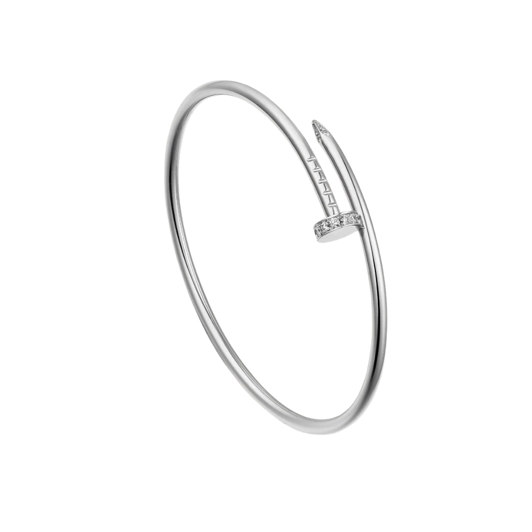 Juste Un Clou Diamond Tip Small Bracelet 18K White Gold