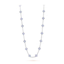 Belle Vante Necklace 20 Motifs Chalcedony 18K White Gold