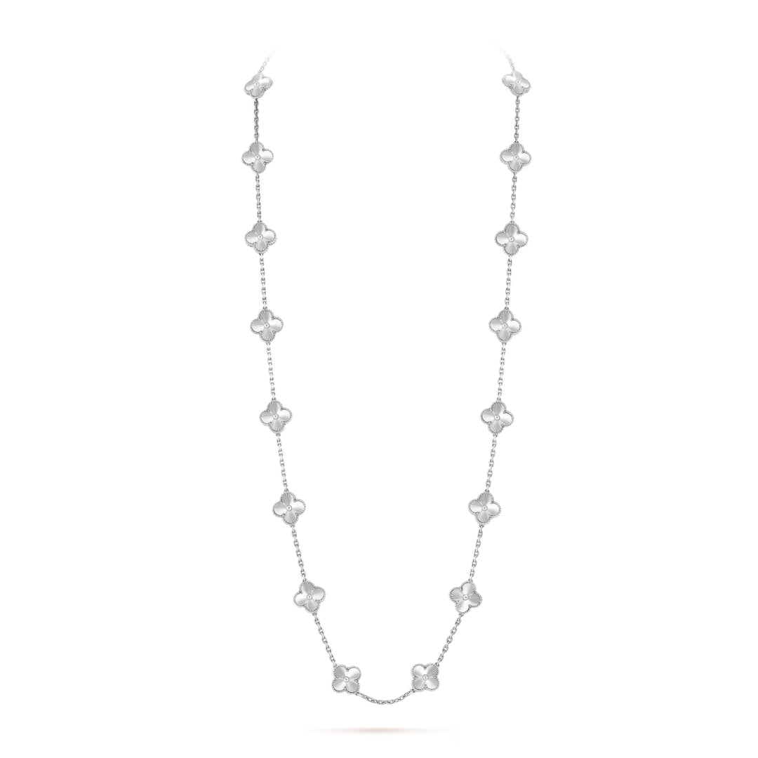 Belle Vante Necklace 20 Motifs 18K White Gold