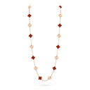 Belle Vante Necklace 20 Motifs Carnelian 18K Rose Gold