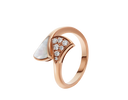 Divas' Dream Ring Belle Vante Ethical Rose Gold Mother of Pearl Pavé Diamonds