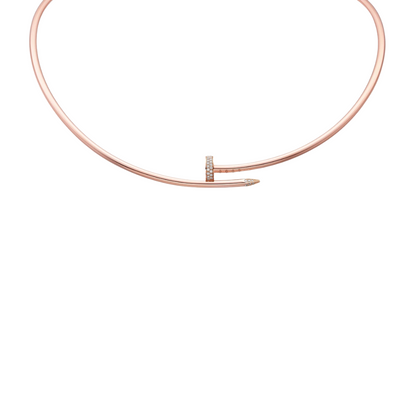 Juste Un Clou Torque Necklace Small Diamond Tip 18ct Gold