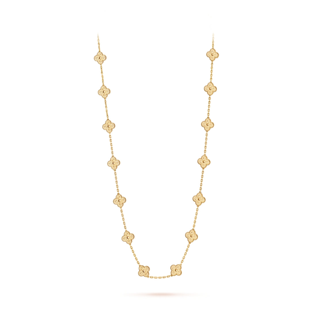 Belle Vante Necklace 20 Motifs 18K Yellow Gold