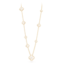 Magic Alhambra 11-Motif Long Necklace in 18K Yellow Gold