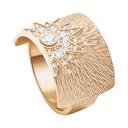 Medium Rose Gold Diamond Sunlight Ring