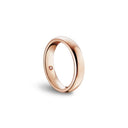 Pink Gold and Diamonds Wedding Band 2.70 mm