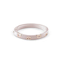 Pink Gold Ceramic and Diamond Bracelet