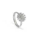 White Gold and Diamonds Ring 12 mm