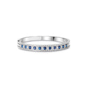 White Gold Bracelet with Diamonds and Sapphires
