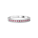 Belle Vante White Gold, Diamonds and Rubies Bracelet