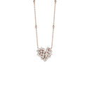 Pink Gold and Diamonds Necklace 1.71 Carats