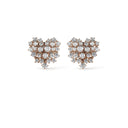 Pink Gold and Diamond Earrings 3.04 Carats