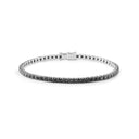 White Gold and Black Diamonds Bracelet 3.78 Carats