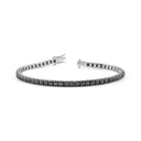 White Gold and Black Diamonds Bracelet 5.77 Carats