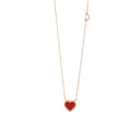 Pink Gold Carnelian Necklace