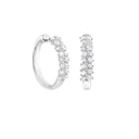 White Gold and Diamond Earrings 0.74 Carats