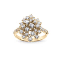 Yellow Gold and Diamond Cocktail Ring 1.24 Carats