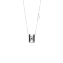 White Gold and Black Diamond Necklace 0.52 Carats