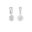 White Gold and Diamond Earrings 12 mm