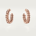 Belle Vante Clash Hoop Earrings Small Model Rose Gold