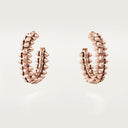 Belle Vante Clash Hoop Earrings Small Model Rose Gold