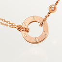 Belle Vante LOVE Pendant 2 Diamonds Rose Gold Necklace