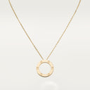 Belle Vante LOVE Pendant Yellow Gold 42cm Chain 23.5mm