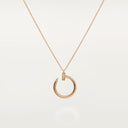 Belle Vante Juste un Clou Pendant Necklace Rose Gold Diamonds