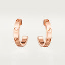 Belle Vante Love Hoop Earrings Small Model Rose Gold