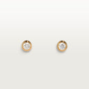 Belle Vante d'Amour Stud Earrings 2 Brilliant-Cut Diamonds Yellow Gold