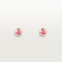 Belle Vante D'Amour Stud Earrings 2 Pink Sapphires Rose Gold