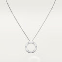 Belle Vante LOVE Pendant 18k White Gold 44cm Chain