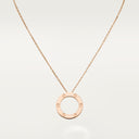 Belle Vante LOVE Pendant Rose Gold 42cm Chain Necklace