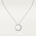 Belle Vante LOVE Pendant 3 Diamonds White Gold