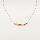 Belle Vante Clash Medium Pendant Rose Gold Adjustable 41cm