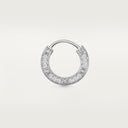 Belle Vante LOVE Single Paved Earring 12mm 18k White Gold